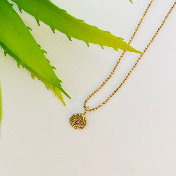 Shell Necklace Catherine Weitzman Gold Vermeil - Picture 1 of 4